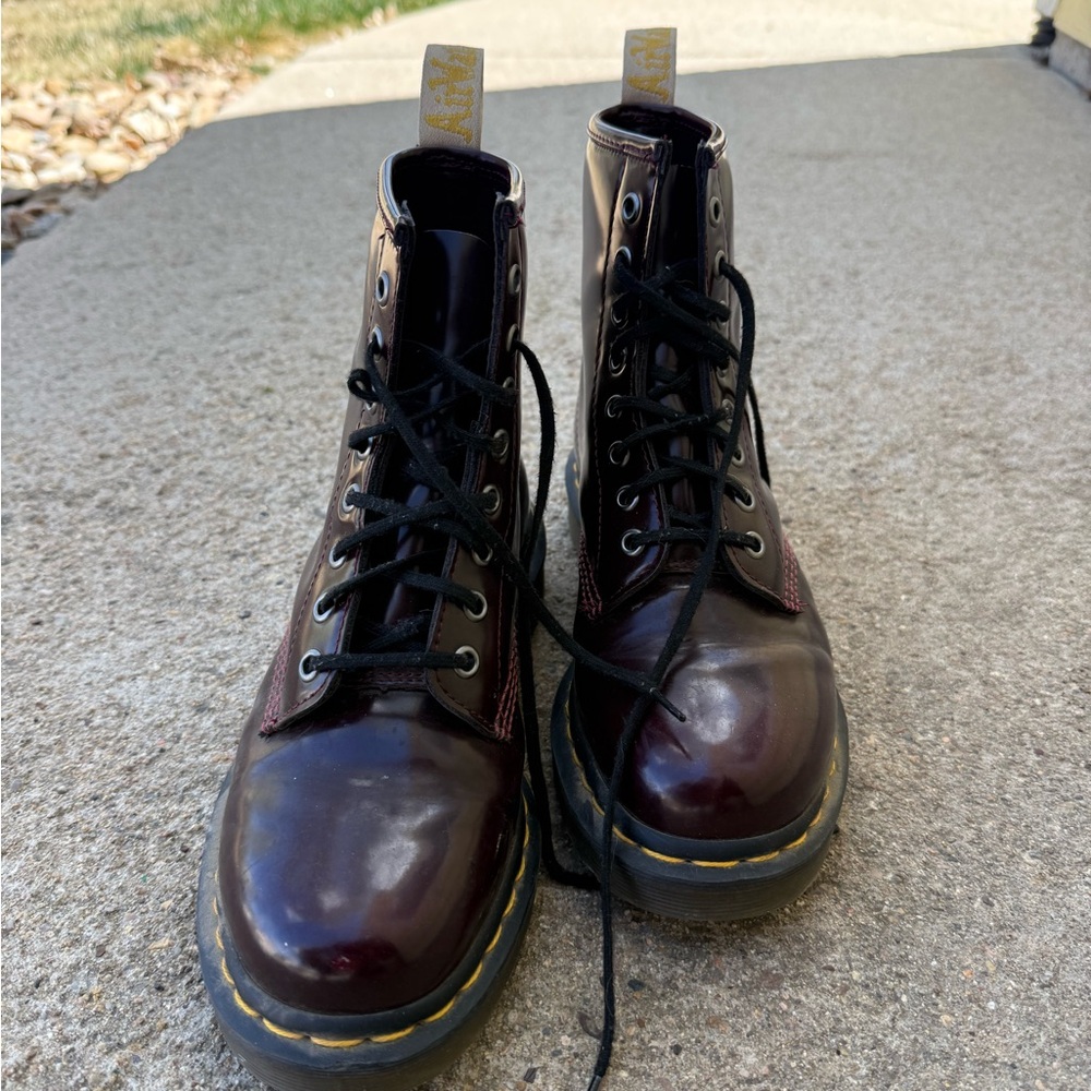 Dr. Martens Men’s 8-Eye Leather Boots - Oxblood